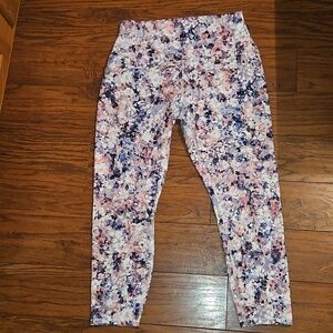 Women's Floral Active Leggings - Pink Multi